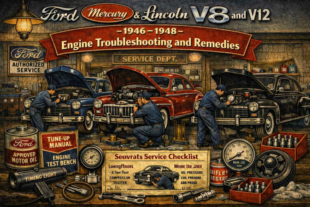 Ford V8, MercuryV8 & Lincoln V8 and V12 1946–1948 Engine Troubleshooting and Remedies