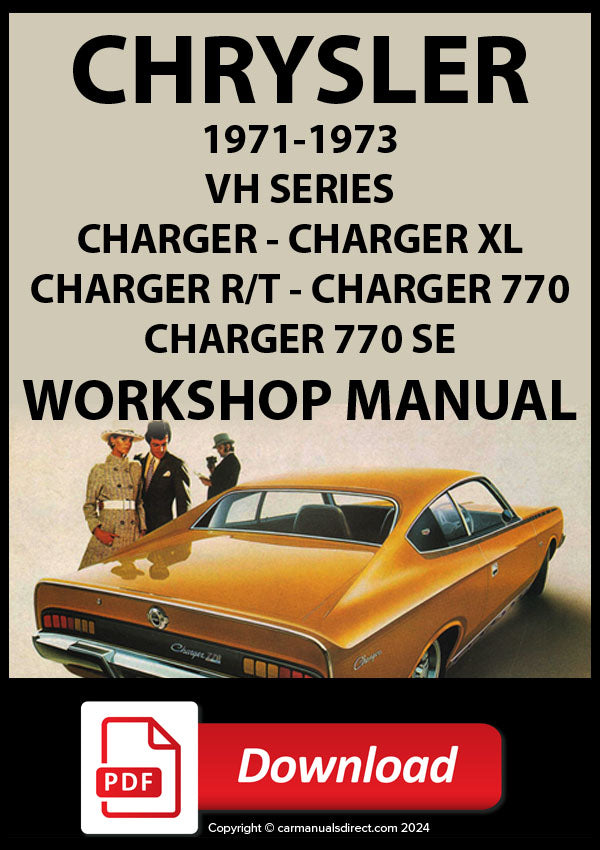 CHRYSLER VH Series Charger and Charger 770, E37, E38, E48, E49 and E55 options Workshop Manual | PDF Download | carmanualsdirect