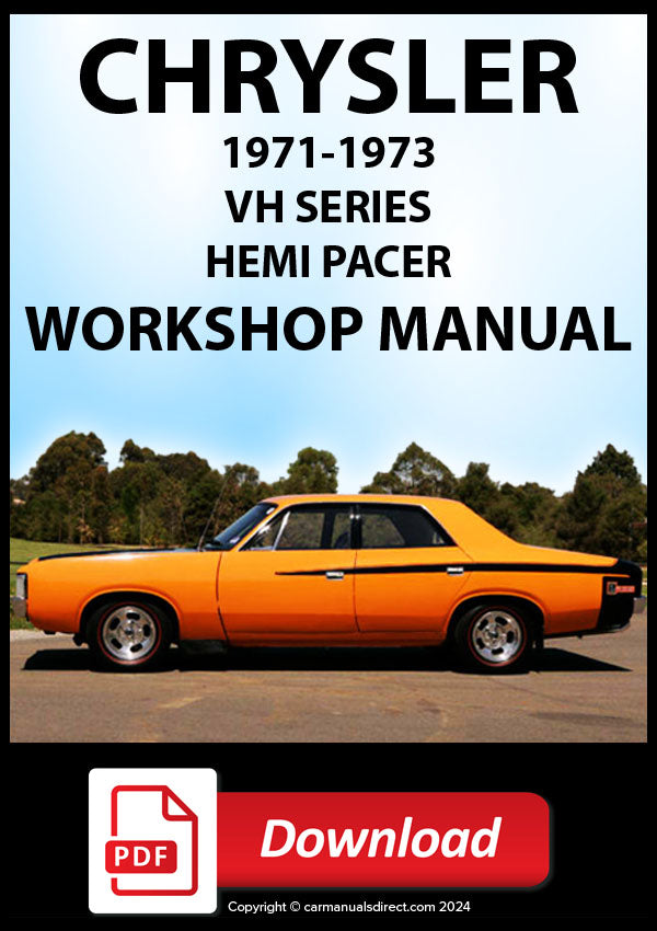CHRYSLER Valiant Pacer VH Series 1972-1973 Workshop Manual | PDF Download | carmanualsdirect