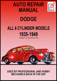 DODGE Six USA & Canada All Models 1935-1949 Workshop Manual | PDF Download | carmanualsdirect