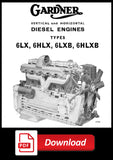 Gardner 6LX - 6HLX - 6LXB - 6HLXB Vertical and Horizontal Diesel Engine Overhaul Manual | PDF Download | carmanualsdirect
