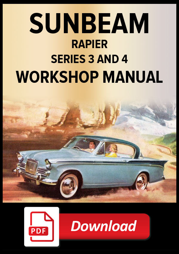 SUNBEAM Rapier Series 3 & 4 1959-1965 Factory Workshop Manual | PDF Download | carmanualsdirect