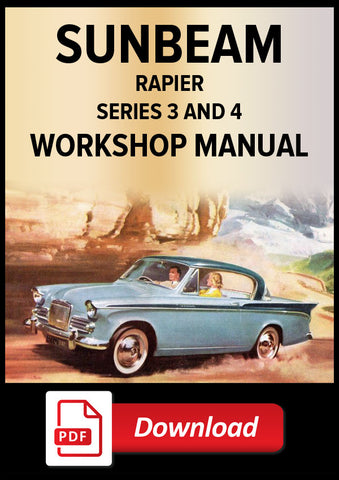 SUNBEAM Rapier Series 3 & 4 1959-1965 Factory Workshop Manual | PDF Download | carmanualsdirect