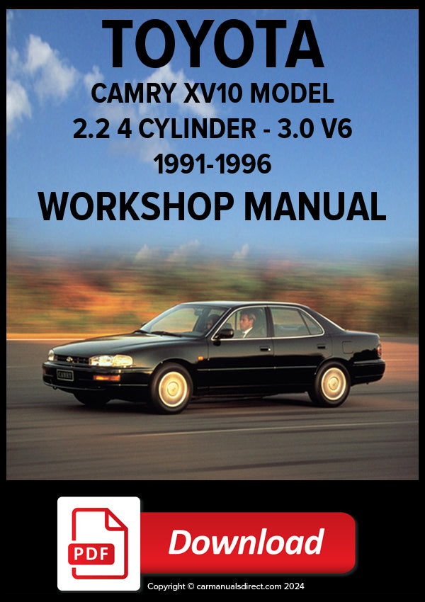 TOYOTA Camry XV10 Wide Body 1991-1996 Factory Workshop Manual | PDF Download | carmanualsdirect