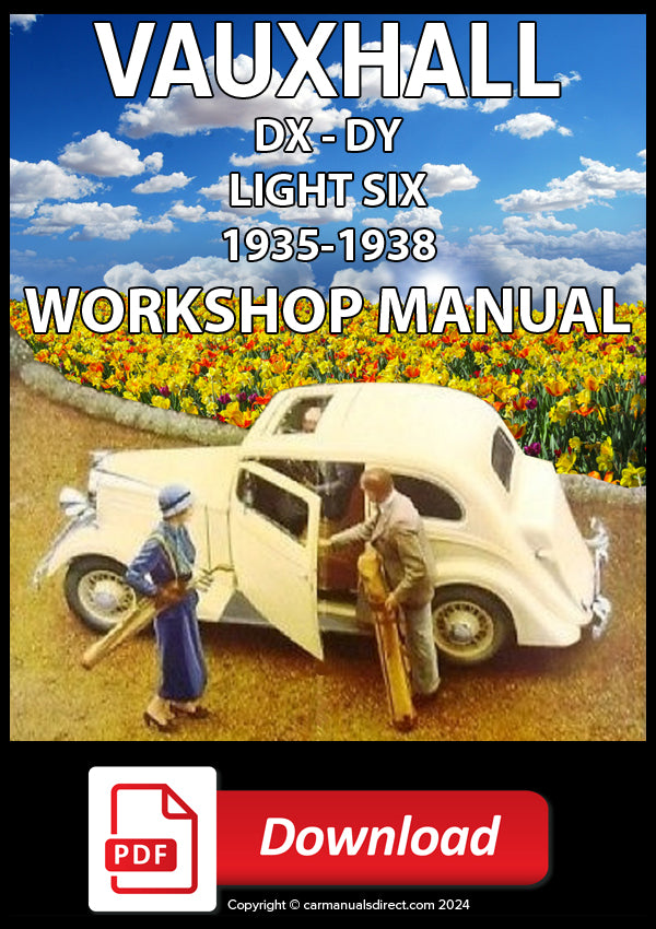 VAUXHALL DY & DX 12hp & 14hp Light Six 1935-1938 Factory Workshop Manual | PDF Download | carmanualsdirect