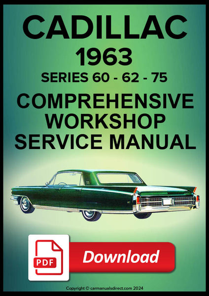 CADILLAC 1963 Workshop Service Manual | PDF Download – Car Manuals