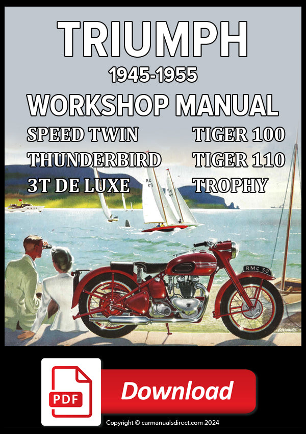 Triumph Tiger - Thunderbird - Trophy - Speed Twin 1945-1955 Factory Workshop Manual | PDF Download | carmanualsdirect