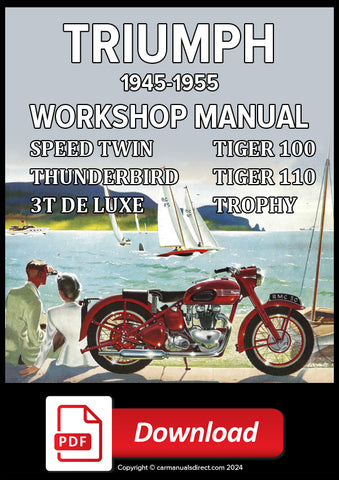 Triumph Tiger - Thunderbird - Trophy - Speed Twin 1945-1955 Factory Workshop Manual | PDF Download | carmanualsdirect
