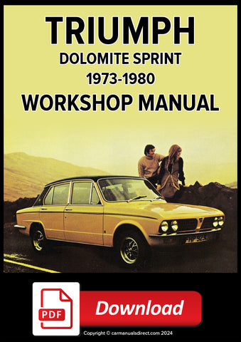 TRIUMPH Dolomite Sprint 1973-1980 Factory Workshop Manual | PDF Download | carmanualsdirect
