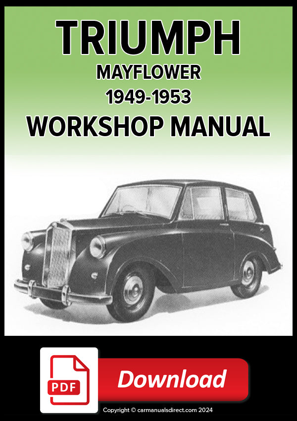 TRIUMPH Mayflower 1949-1953 Factory Workshop Manual | PDF Download | carmanualsdirect