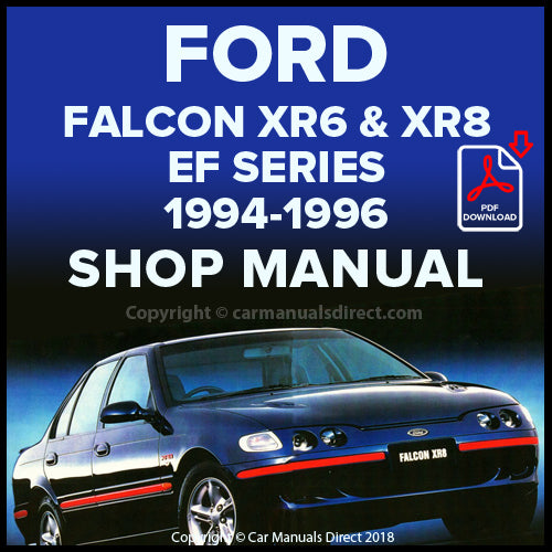 FORD EF Falcon XR6 & XR8 Manual carmanualsdirect Car