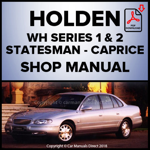 Holden WH Statesman - Statesman International - Caprice Factory Workshop Manual | PDF Download | carmanualsdirect