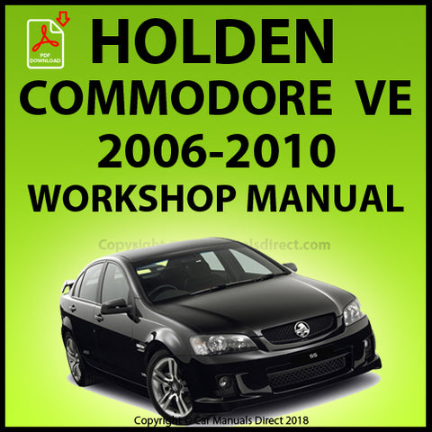 Holden VE Commodore Omega - SV6 - SS - SS V - Berlina - V Series - Lumina - 60th Anniversary - International - Calais - Calais V -  Calais V International Factory Workshop Manual | PDF Download | carmanualsdirect