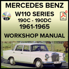 MERCEDES BENZ W110 Series 190c and 190 D 1961-1965 Factory Workshop Manual | PDF Download | carmanualsdirect