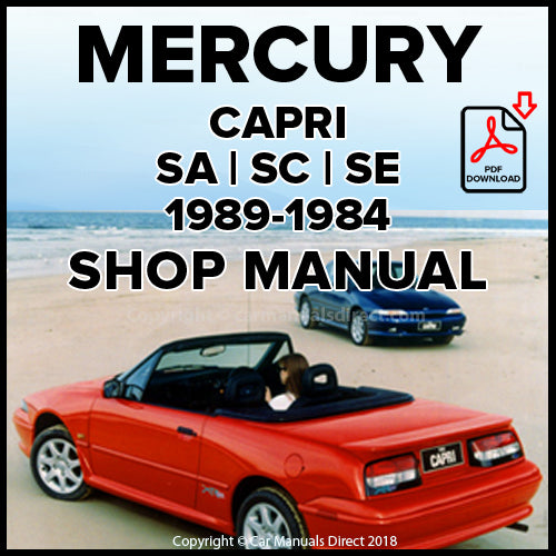 Mercury Capri SA, Capri SC, Capri SE Factory Workshop Manual | PDF Download | carmanualsdirect