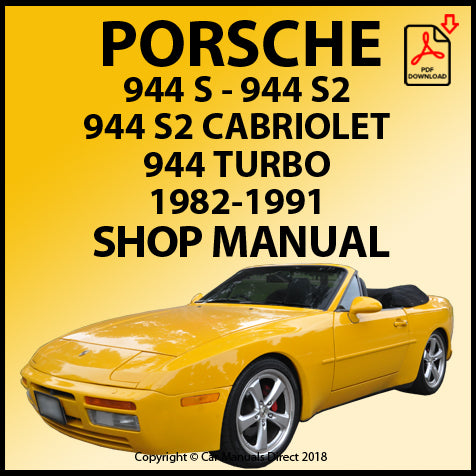 1991年 PORSCHE 944 S2 SERVICE INFOMATION TECHNIK サービス