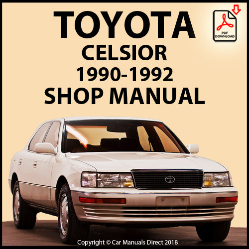 TOYOTA Celsior 1990-1992 Factory Workshop Manual