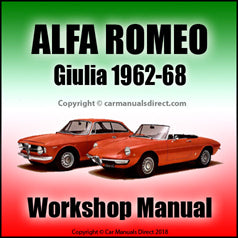ALFA ROMEO Giulia 1600 | Giulia 1750 | Giulia Sprint GTV | Workshop Manual 1962-1968 | PDF Download | carmanualsdirect