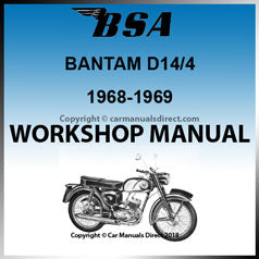 BSA - D14/4 - Bantam Supreme 175cc - Bantam Sports 175cc - Bushman 175cc - 1968-1969 - Comprehensive Factory Workshop Manual | carmanualsdirect