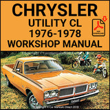CHRYSLER 1976-78 Valiant Utility and Panel Van CL Series Workshop Manual | carmanualsdirect