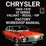 Chrysler 1969-1970 Valiant, Regal, VIP, VF Series Factory Workshop Manual | carmanualsdirect
