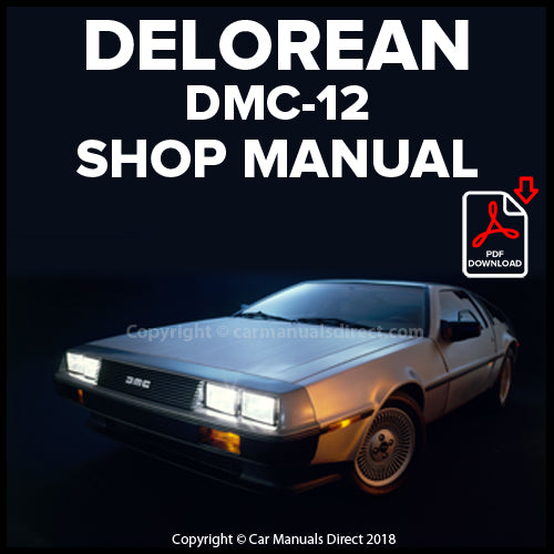 デロリアン DMC-12 マニュアル一式 DELOREAN DMC-12 Workshop Manual