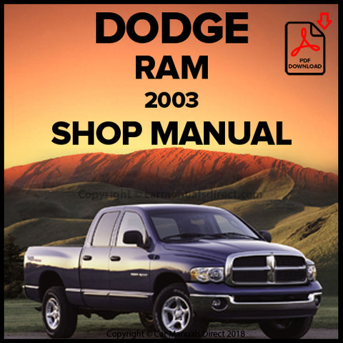 DODGE 2003 Ram Pick Up Factory Workshop Manual | PDF Download | carmanualsdirect