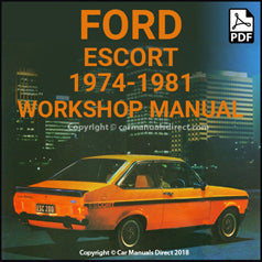 FORD Escort Mark 2 1974-1981 Factory Workshop Manual | carmanualsdirect