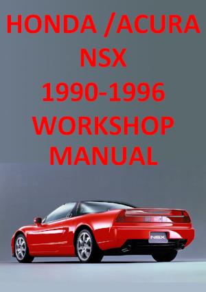 HONDA NSX サービスマニュアル 90-9 HONDA ACURA NSX '90-'96 Workshop Manual | carmanualsdirect
