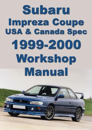 Subaru Impreza Coupe 1999–2000 Repair Manual | PDF Download – Car