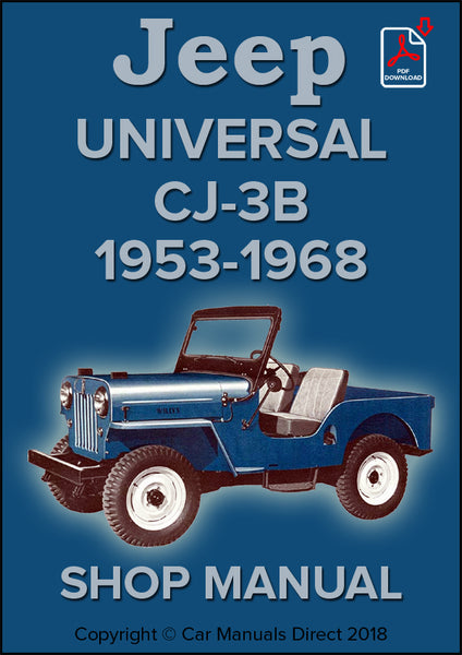 Jeep Universal CJ-3B Workshop Manual | carmanualsdirect – Car Manuals
