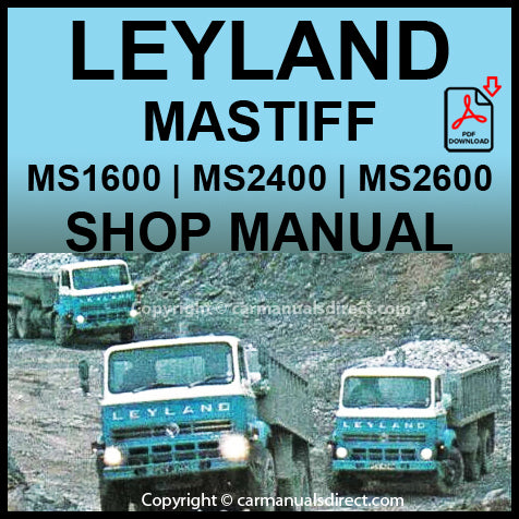 Leyland Mastiff MS1600 | MS2400 | MS2600 Factory Workshop Manual | PDF Download | carmanualsdirect