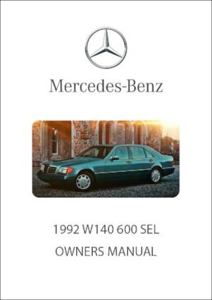 MERCEDES BENZ W140 600 SEL 1992 Owners Manual | FREE | PDF Download | carmanualsdirect