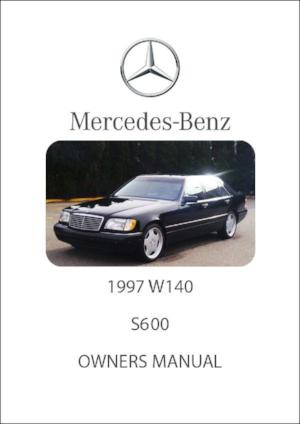 MERCEDES BENZ W140 S600 1997 Owners Manual | FREE | PDF Download | carmanualsdirect