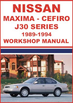 NISSAN Maxima and Cefiro J30 1989-1994 Factory Workshop Manual | PDF Download | carmanualsdirect