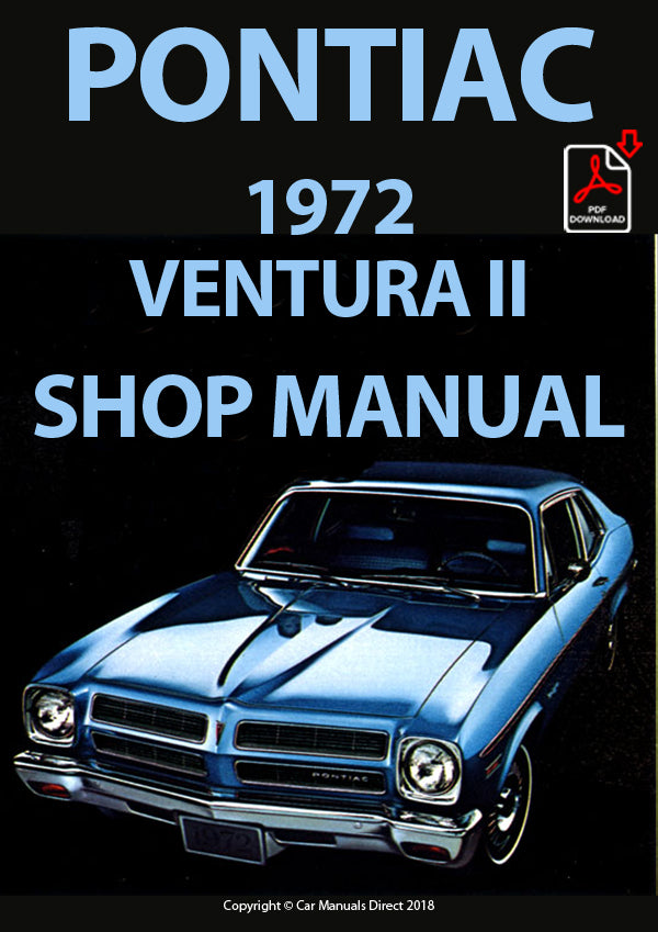PONTIAC 1972 Ventura II Sedan - Hatchback - Sprint Factory Workshop Manual | PDF Download | carmanualsdirect