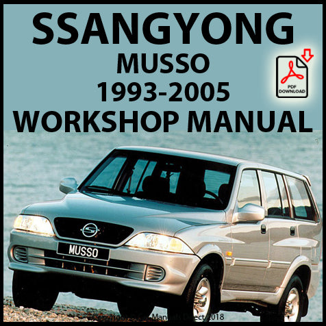SSANGYONG 1993-2005 Musso Diesel and Petrol Factory Workshop Manual | PDF Download | carmanualsdirect