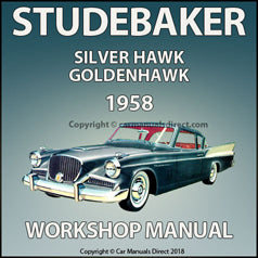 STUDEBAKER Silver Hawk and Golden Hawk 1958 Factory Workshop Manual | PDF Download | carmanualsdirect