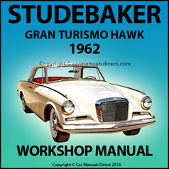 STUDEBAKER Gran Turismo Hawk 1962 Factory Workshop Manual | PDF Download | carmanualsdirect
