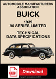 Buick 1939 90 Series Limited Technical Specification Data | PDF Download
