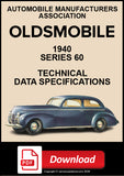 Oldsmobile 1940 Series 60 Technical Specification Data | PDF Download