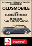 Oldsmobile 1940 Custom 8 Cruiser Technical Specification Data | PDF Download