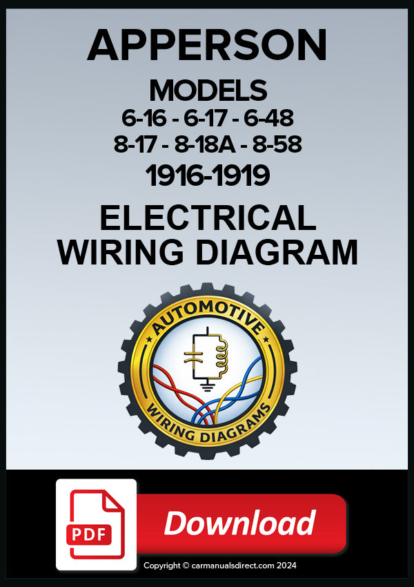 Apperson Electrical Wiring Diagram 1916-1919 | PDF Download