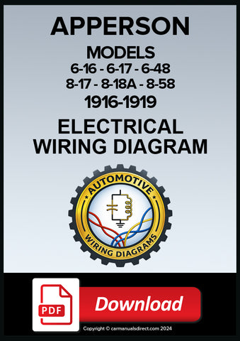 Apperson Electrical Wiring Diagram 1916-1919 | PDF Download