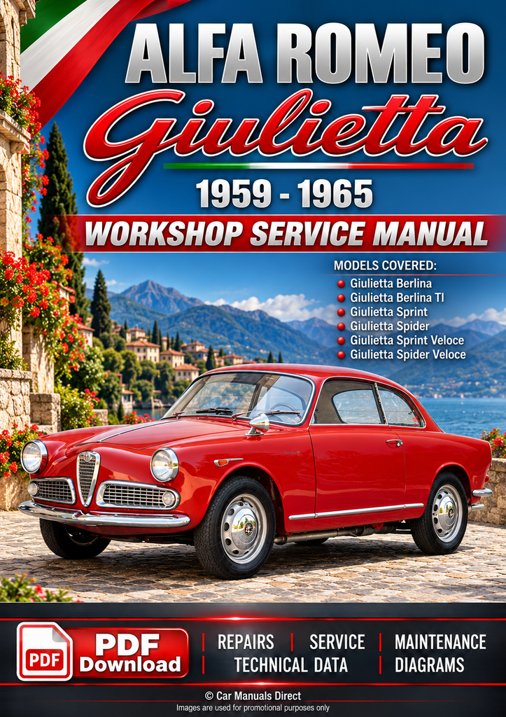 ALFA ROMEO Giulietta Workshop Manual 1959-1965 | PDF Download