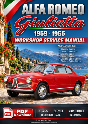 ALFA ROMEO Giulietta Workshop Manual 1959-1965 | PDF Download