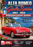 Alfa Romeo Giulia Spider 1300 & 1600 1962-1969 Workshop Service Manual | PDF Download