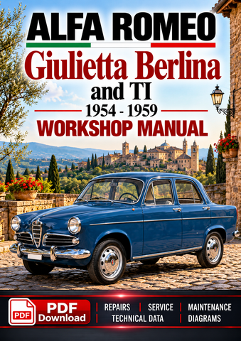 Alfa Romeo Giulietta Berlina and TI 1954-1959 Workshop Manual | PDF Download