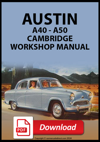 AUSTIN A40 Cambridge - A50 Cambridge 1954-1957 Workshop Service Manual | PDF Download | carmanualsdirect