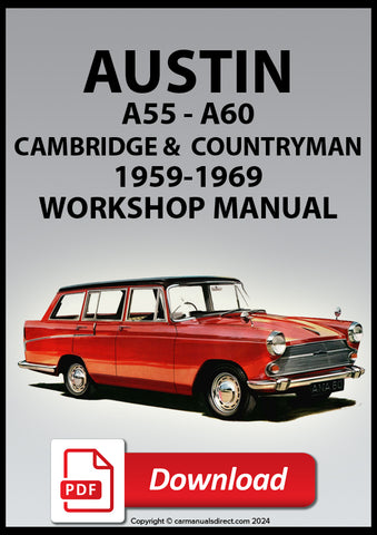 AUSTIN Cambridge A55 Mark 2 and A60 1959-1969 Workshop Manual | PDF Download | carmanualsdirect